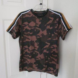 Denim and Flower Camo Shirt Men's Small